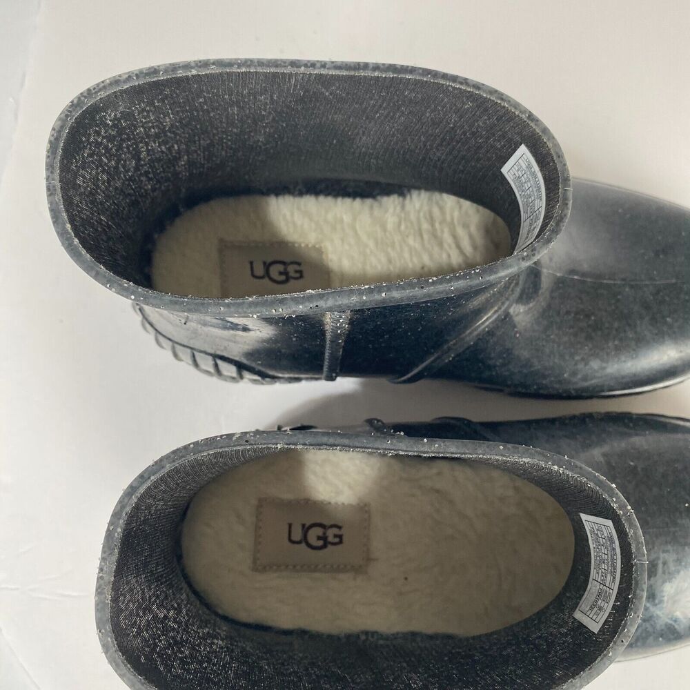 UGG Womens Drizlita Rain Boots 1136476K BLACK Size EURO 38 USA 6 Winter Snow - Picture 8 of 14